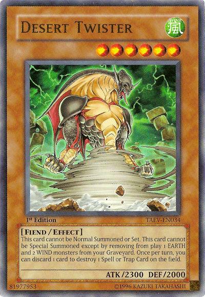 1st Edition, Effect Monster, Fiend, Tactical Evolution, Ultra Rare, Unlimited, Wind Desert Twister [TAEV-EN034] Ultra Rare - Trading Card World