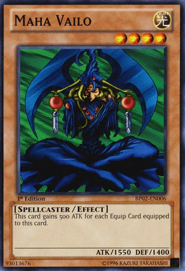 1st Edition, Battle Pack 2: War of the Giants, Effect Monster, Light, Mosaic Rare, Spellcaster, Unlimited Maha Vailo [BP02-EN006] Mosaic Rare - Trading Card World