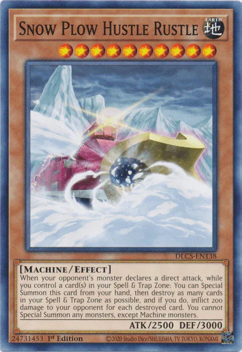 1st Edition, Common, Dragons of Legend: The Complete Series, Earth, Effect Monster, Machine Snow Plow Hustle Rustle [DLCS-EN138] Common - Trading Card World