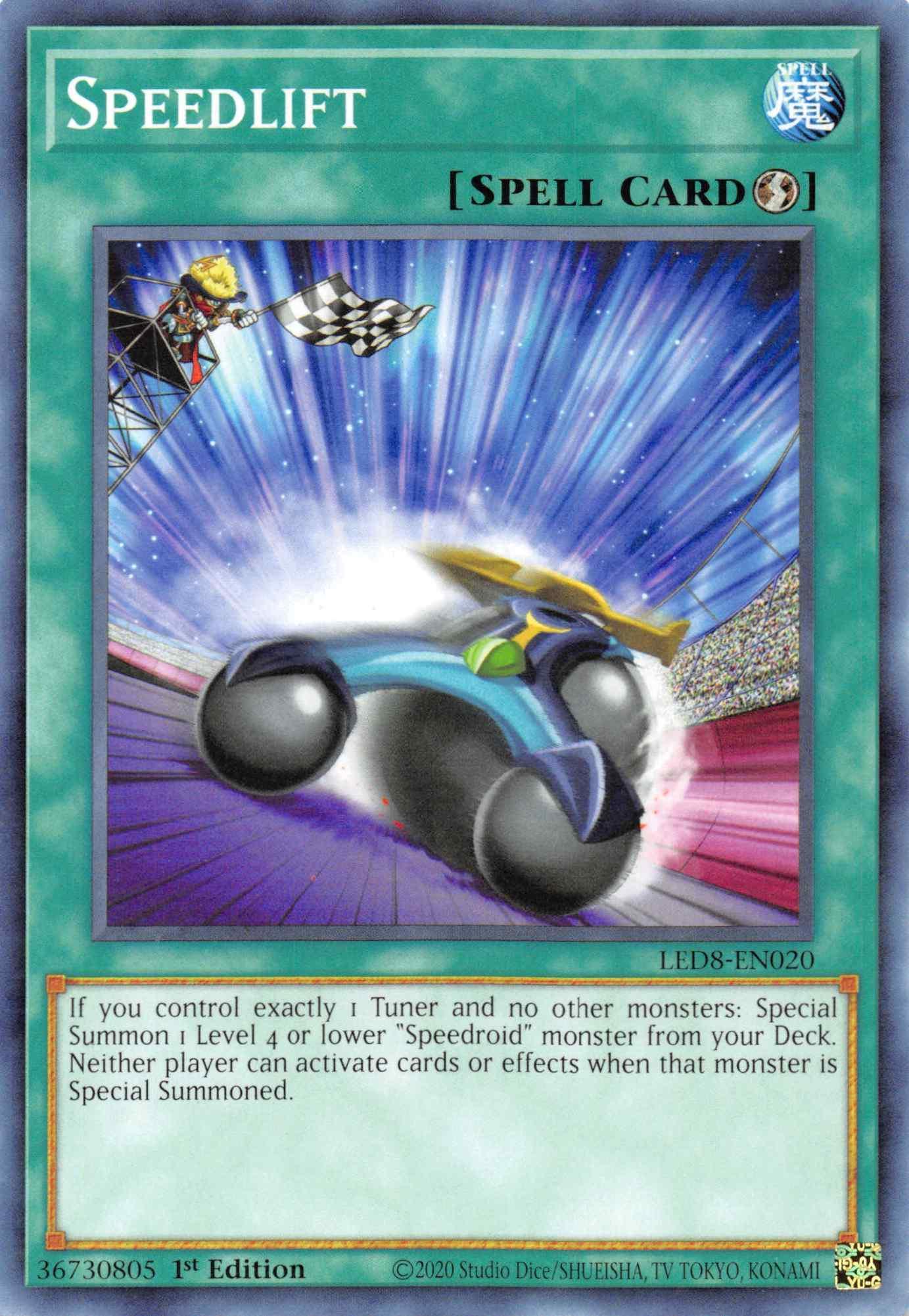 1st Edition, Common, Legendary Duelists: Synchro Storm, Quick-Play Spell, Spell Speedlift [LED8-EN020] Common - Trading Card World