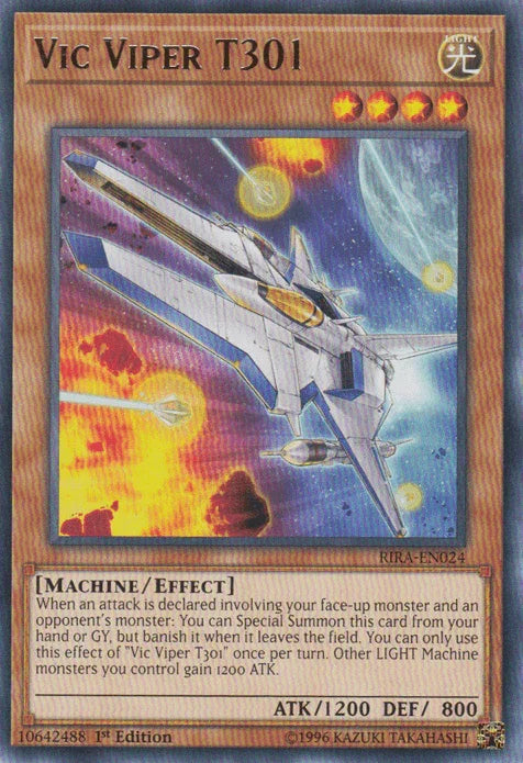 1st Edition, Effect Monster, Light, Machine, Rare, Rising Rampage, Unlimited Vic Viper T301 [RIRA-EN024] Rare - Trading Card World