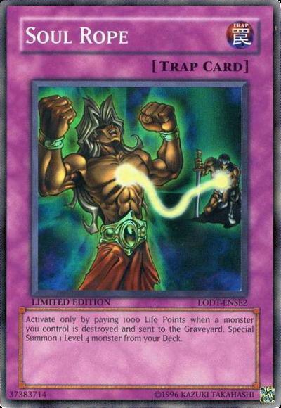 Light of Destruction, Limited, Normal Trap, Super Rare, Trap Soul Rope [LODT-ENSE2] Super Rare - Trading Card World