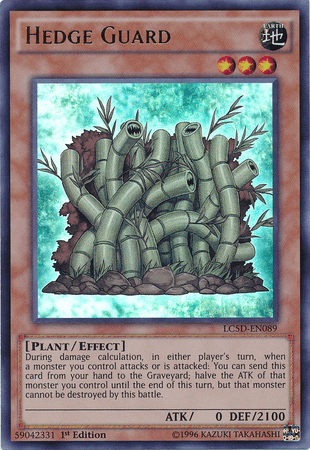 1st Edition, Earth, Effect Monster, Legendary Collection 5D's, Plant, Ultra Rare Hedge Guard [LC5D-EN089] Ultra Rare - Trading Card World