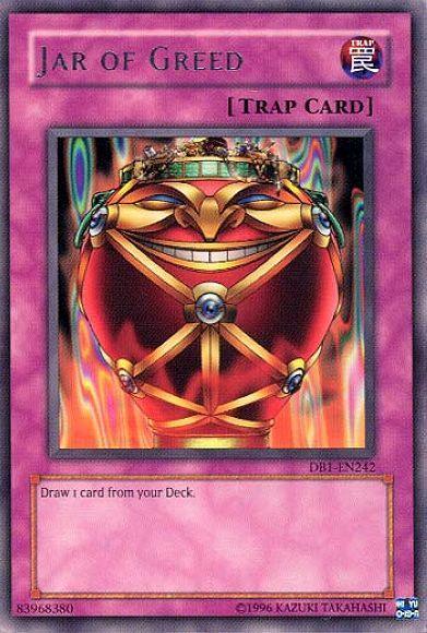 Dark Beginning 1, Normal Trap, Rare, Trap, Unlimited Jar of Greed [DB1-EN242] Rare - Trading Card World
