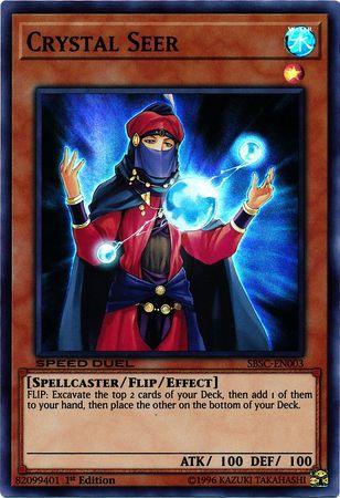 1st Edition, Flip/Effect Monster, Speed Duel: Scars of Battle, Spellcaster, Super Rare, Water Crystal Seer [SBSC-EN003] Super Rare - Trading Card World