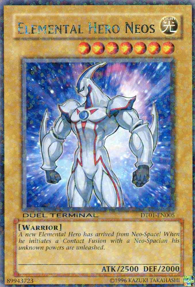 Duel Terminal 1, Light, Limited, Normal Monster, Rare, Warrior Elemental Hero Neos [DT01-EN005] Rare - Trading Card World