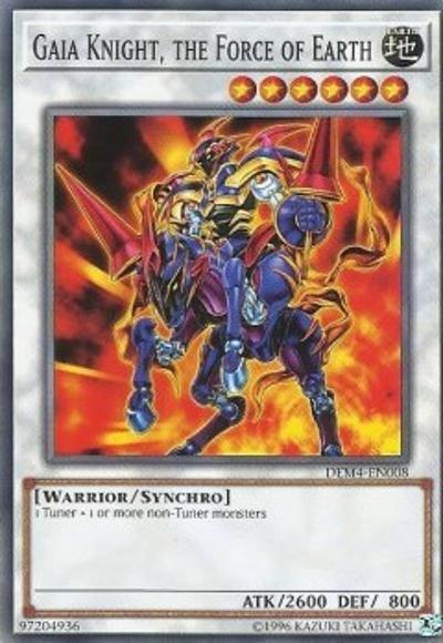 Advanced Demo Deck Extra Pack, Common, Earth, Synchro Monster, Unlimited, Warrior Gaia Knight, the Force of Earth [DEM4-EN008] Common - Trading Card World