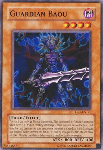 Common, Dark, Dark Revelation Volume 1, Effect Monster, Fiend, Unlimited Guardian Baou [DR1-EN170] Common - Trading Card World
