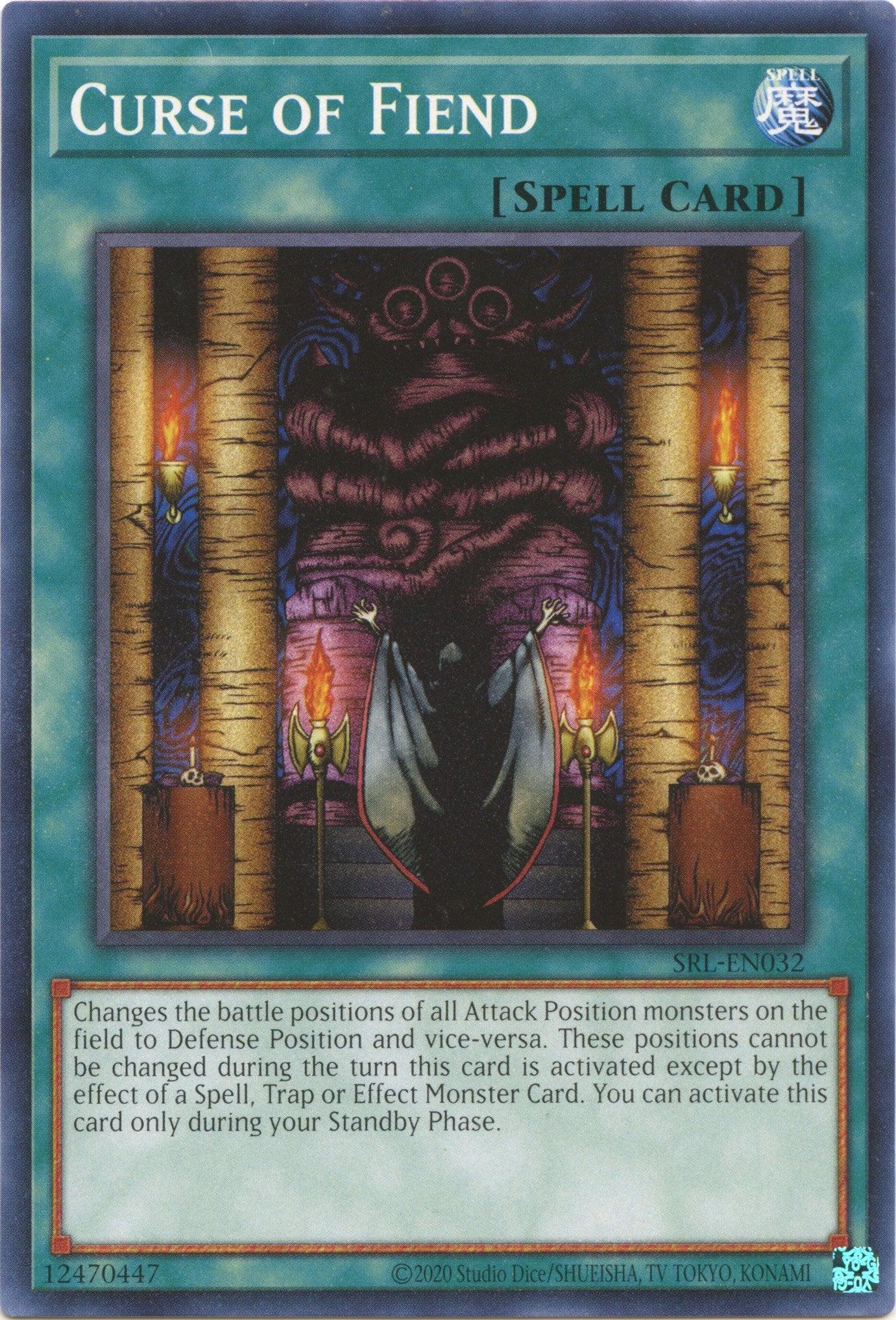Common, Normal Spell, Spell, Spell Ruler (25th Anniversary Edition), Unlimited Curse of Fiend (25th Anniversary) [SRL-EN032] Common - Trading Card World