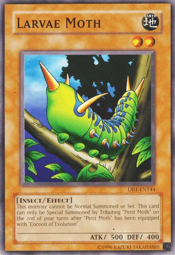 Common, Dark Beginning 1, Earth, Effect Monster, Insect, Unlimited Larvae Moth [DB1-EN144] Common - Trading Card World