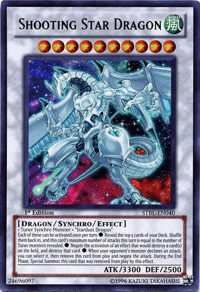 1st Edition, Dragon, Starstrike Blast, Synchro/Effect Monster, Ultra Rare, Wind Shooting Star Dragon [STBL-EN040] Ultra Rare - Trading Card World