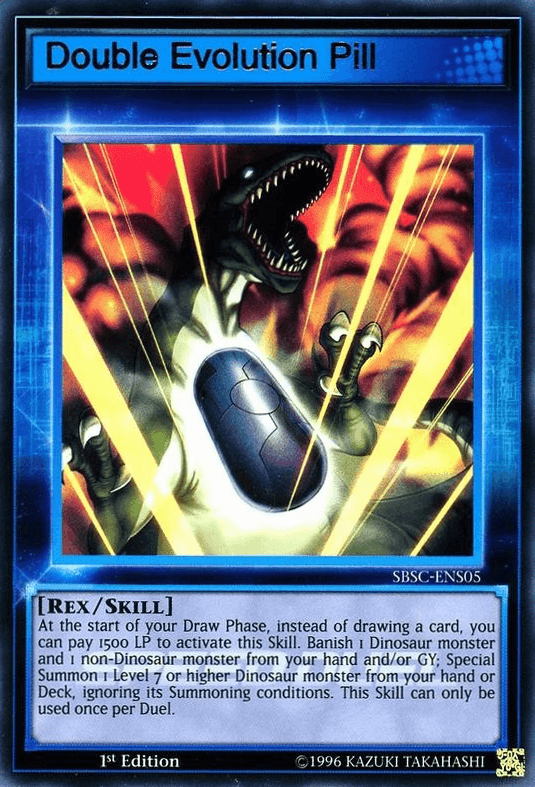 1st Edition, Rex, Skill, Speed Duel: Scars of Battle, Ultra Rare Double Evolution Pill [SBSC-ENS05] Ultra Rare - Trading Card World