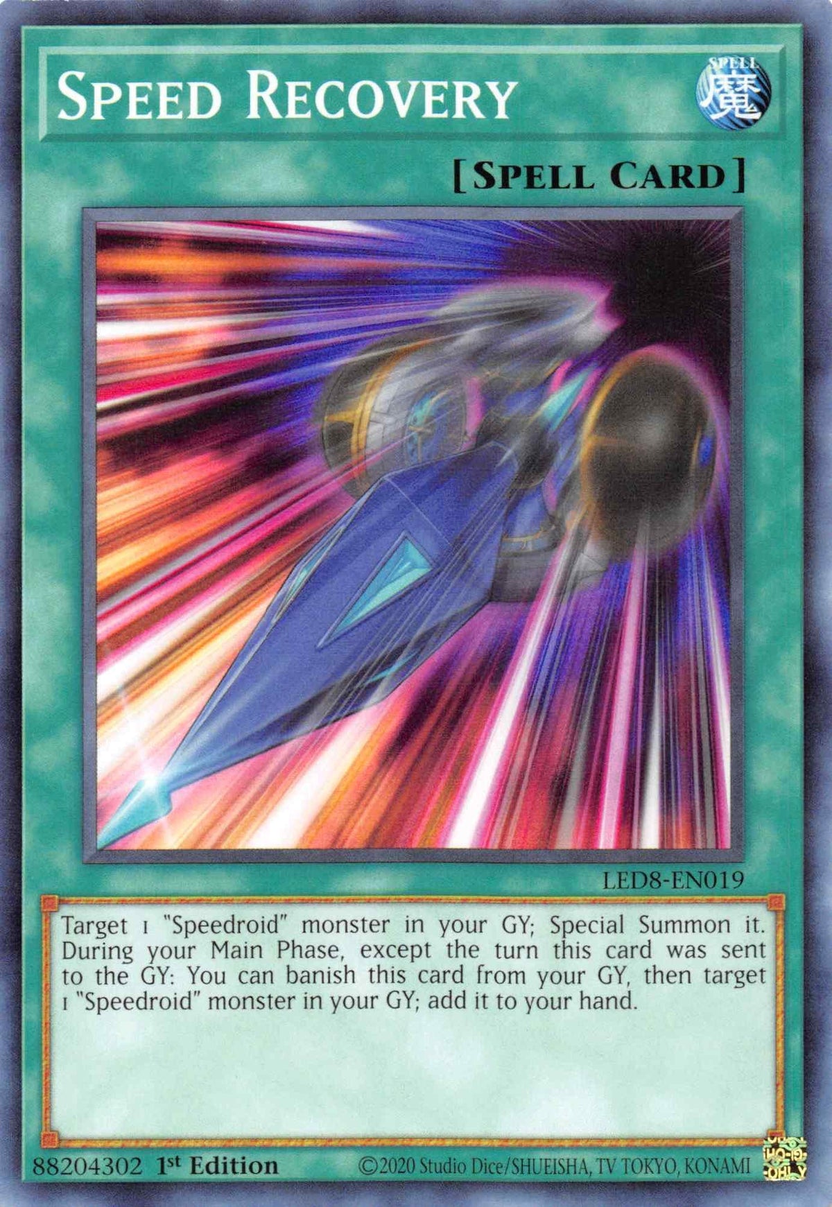 1st Edition, Common, Legendary Duelists: Synchro Storm, Normal Spell, Spell Speed Recovery [LED8-EN019] Common - Trading Card World