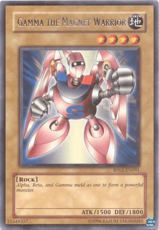 Earth, Normal Monster, Rare, Retro Pack 2, Rock, Unlimited Gamma The Magnet Warrior [RP02-EN091] Rare - Trading Card World