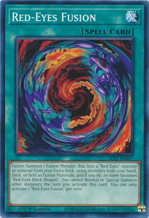 1st Edition, Common, Legendary Duelists: Season 1, Normal Spell, Spell Red-Eyes Fusion [LDS1-EN017] Common - Trading Card World