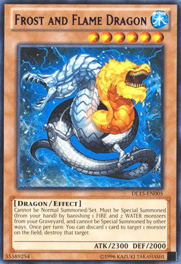 Dragon, Duelist League Promo, Effect Monster, Rare, Unlimited, Water Frost and Flame Dragon (Purple) [DL15-EN005] Rare - Trading Card World
