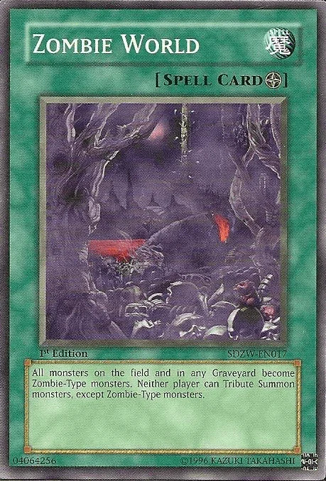 1st Edition, Common, Field Spell, Spell, Structure Deck: Zombie World Zombie World [SDZW-EN017] Common - Trading Card World