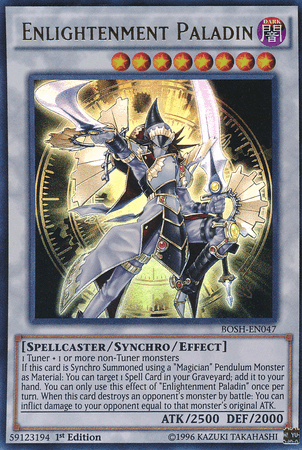 1st Edition, Breakers of Shadow, Dark, Spellcaster, Synchro/Effect Monster, Ultra Rare, Unlimited Enlightenment Paladin [BOSH-EN047] Ultra Rare - Trading Card World