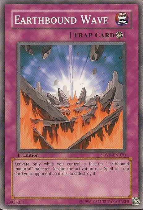 1st Edition, Common, Counter Trap, Stardust Overdrive, Trap, Unlimited Earthbound Wave [SOVR-EN070] Common - Trading Card World