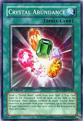 1st Edition, Common, Force of the Breaker, Normal Spell, Spell, Unlimited Crystal Abundance [FOTB-EN035] Common - Trading Card World