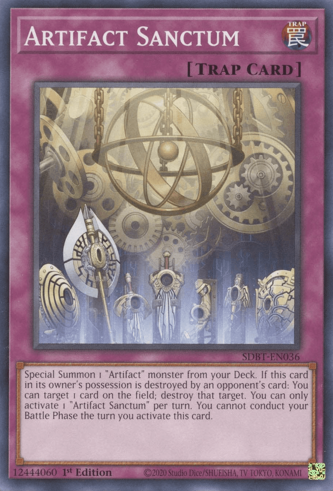 1st Edition, Common, Normal Trap, Structure Deck: Beware of Traptrix, Trap Artifact Sanctum [SDBT-EN036] Common - Trading Card World