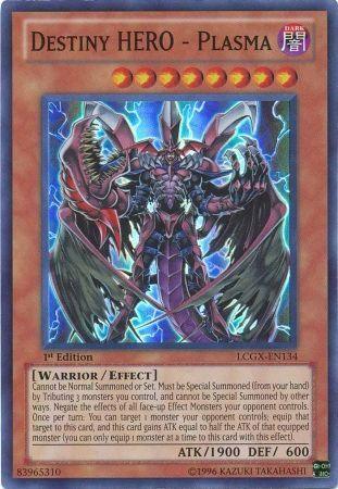 1st Edition, Dark, Effect Monster, Legendary Collection 2, Super Rare, Unlimited, Warrior Destiny HERO - Plasma [LCGX-EN134] Super Rare - Trading Card World