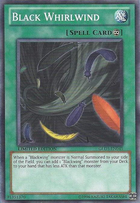 Common, Continuous Spell, Gold Series 3, Limited, Spell Black Whirlwind [GLD3-EN045] Common - Trading Card World