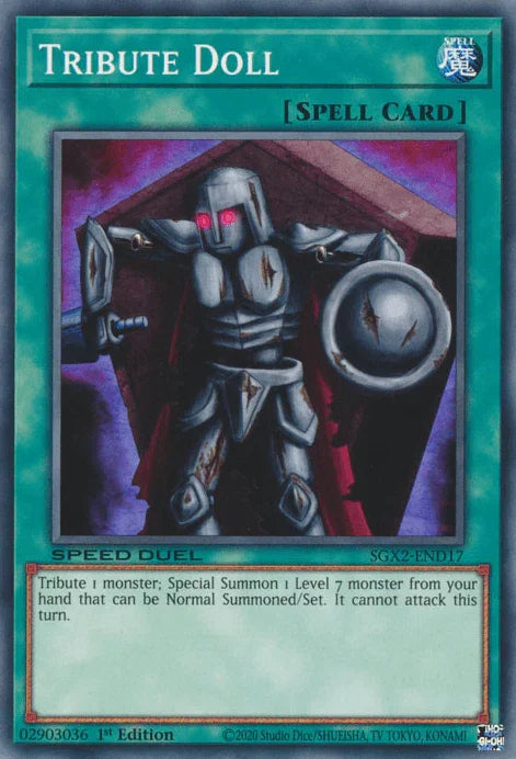 1st Edition, Common, Normal Spell, Speed Duel GX: Midterm Paradox, Spell Tribute Doll [SGX2-END17] Common - Trading Card World
