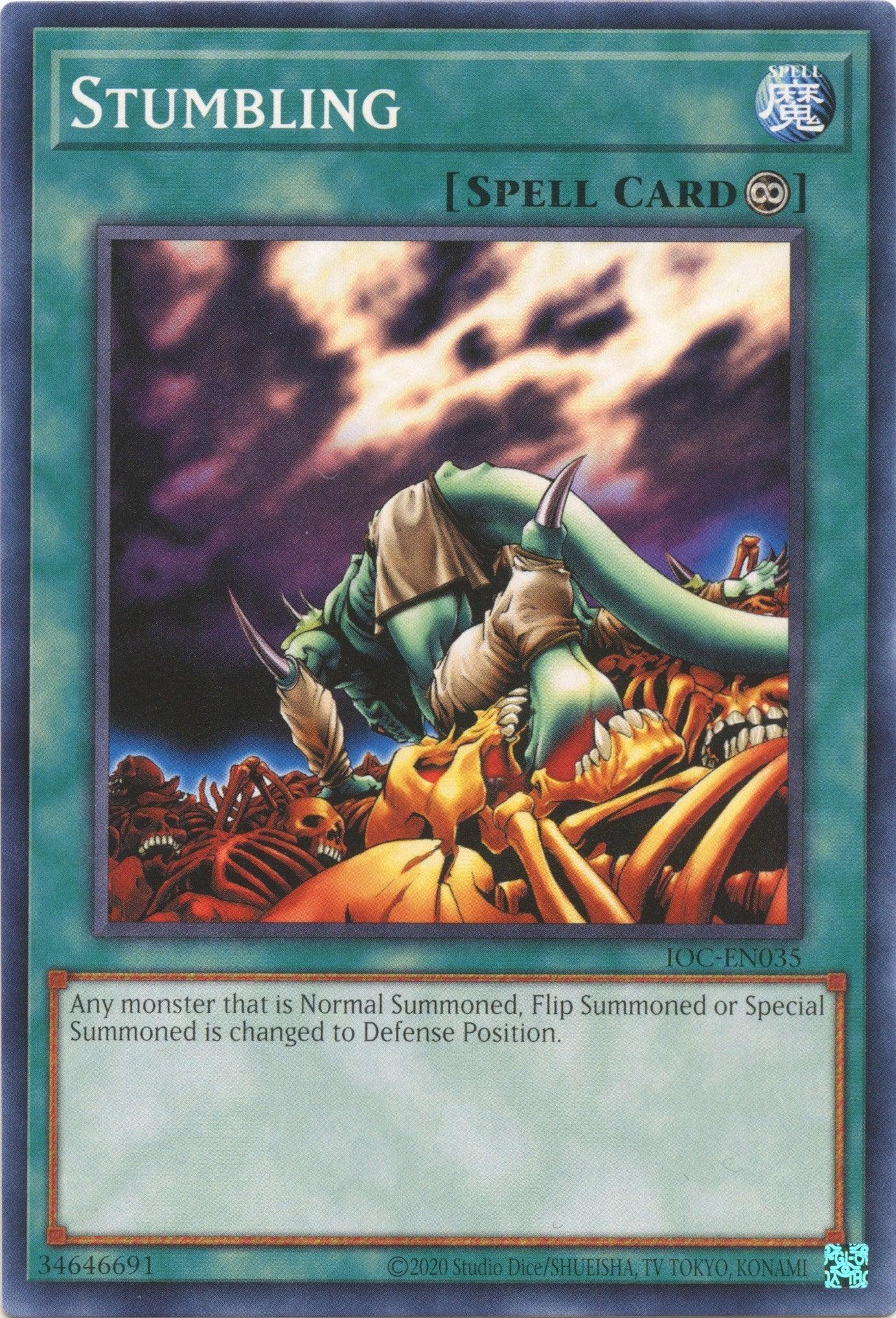 Common, Invasion of Chaos (25th Anniversary Edition), Normal Spell, Spell, Unlimited Stumbling (25th Anniversary) [IOC-EN035] Common - Trading Card World