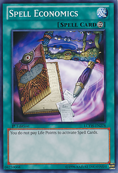 1st Edition, Common, Continuous Spell, Legendary Collection 3: Yugi's World, Spell, Unlimited Spell Economics [LCYW-EN278] Common - Trading Card World
