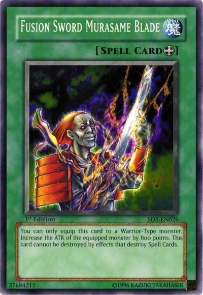 1st Edition, Common, Equip Spell, Spell, Structure Deck: Warrior's Triumph Fusion Sword Murasame Blade [SD5-EN026] Common - Trading Card World