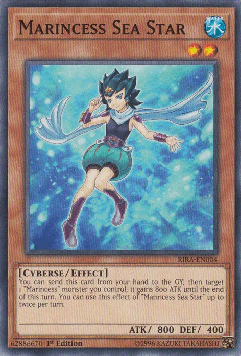 1st Edition, Common, Cyberse, Effect Monster, Rising Rampage, Unlimited, Water Marincess Sea Star [RIRA-EN004] Common - Trading Card World