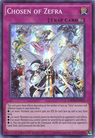 Continuous Trap, Crossed Souls: Advanced Edition, Limited, Super Rare, Trap Chosen of Zefra [CROS-ENAE2] Super Rare - Trading Card World