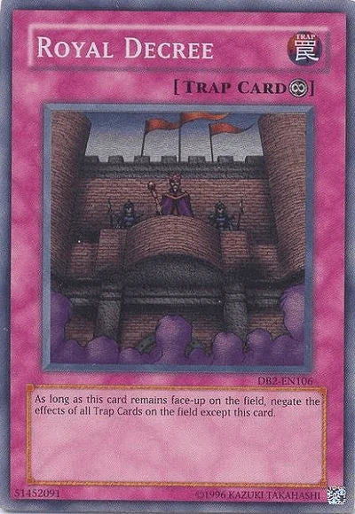 Continuous Trap, Dark Beginning 2, Super Rare, Trap, Unlimited Royal Decree [DB2-EN106] Super Rare - Trading Card World