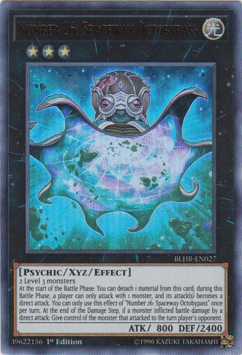 1st Edition, Battles of Legend: Hero's Revenge, Light, Psychic, Ultra Rare, Xyz/Effect Monster Number 26: Spaceway Octobypass [BLHR-EN027] Ultra Rare - Trading Card World