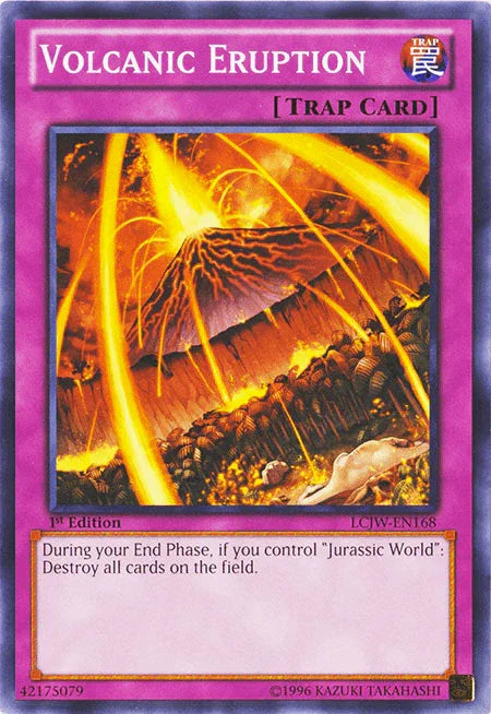 1st Edition, Common, Legendary Collection 4: Joey's World, Normal Trap, Trap Volcanic Eruption [LCJW-EN168] Common - Trading Card World