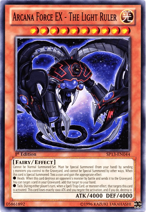1st Edition, Common, Effect Monster, Fairy, Light, Star Pack 2013, Unlimited Arcana Force EX - The Light Ruler [SP13-EN044] Common - Trading Card World