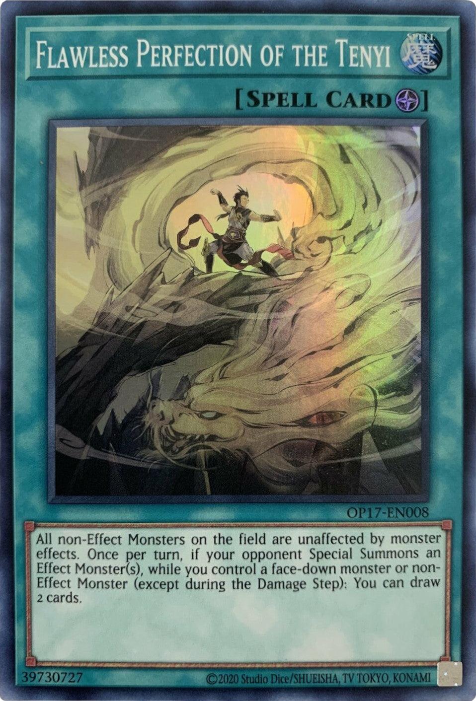 Field Spell, OTS Tournament Pack 17, Spell, Super Rare, Unlimited Flawless Perfection of the Tenyi [OP17-EN008] Super Rare - Trading Card World