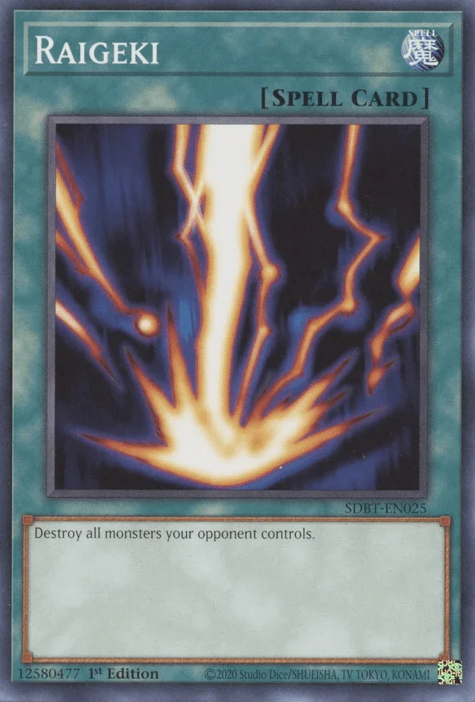 1st Edition, Common, Normal Spell, Spell, Structure Deck: Beware of Traptrix Raigeki [SDBT-EN025] Common - Trading Card World
