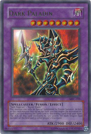 Dark, Fusion/Effect Monster, Magician's Force, Spellcaster, Ultra Rare, Unlimited Dark Paladin (Reprint Artwork) [MFC-105] Ultra Rare - Trading Card World