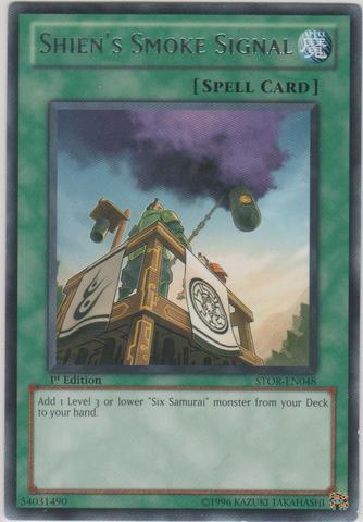 1st Edition, Normal Spell, Rare, Spell, Storm of Ragnarok, Unlimited Shien's Smoke Signal [STOR-EN048] Rare - Trading Card World