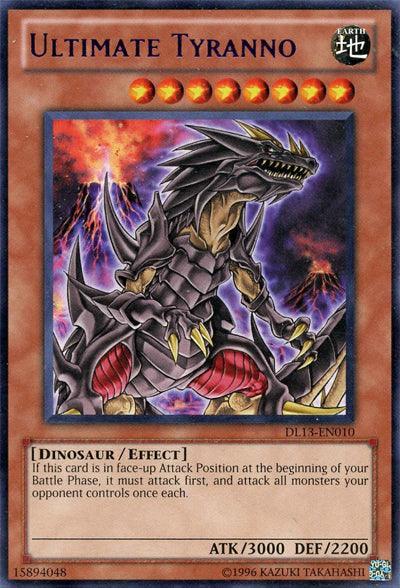 Dinosaur, Duelist League Promo, Earth, Effect Monster, Rare, Unlimited Ultimate Tyranno (Purple) [DL13-EN010] Rare - Trading Card World