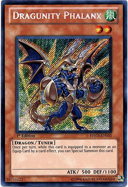 1st Edition, Dragon, Hidden Arsenal 3, Secret Rare, Tuner Monster, Unlimited, Wind Dragunity Phalanx [HA03-EN035] Secret Rare - Trading Card World