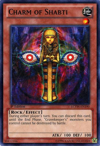 1st Edition, Common, Earth, Effect Monster, Legendary Collection 3: Yugi's World, Rock, Unlimited Charm of Shabti [LCYW-EN190] Common - Trading Card World