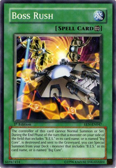 1st Edition, Common, Continuous Spell, Elemental Energy, Spell, Unlimited Boss Rush [EEN-EN047] Common - Trading Card World