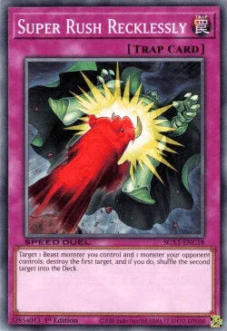 1st Edition, Common, Normal Trap, Speed Duel GX: Duel Academy Box, Trap Super Rush Recklessly [SGX1-ENC18] Common - Trading Card World