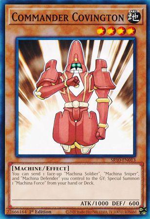 1st Edition, Common, Earth, Effect Monster, Machine, Structure Deck: Mechanized Madness Commander Covington [SR10-EN013] Common - Trading Card World
