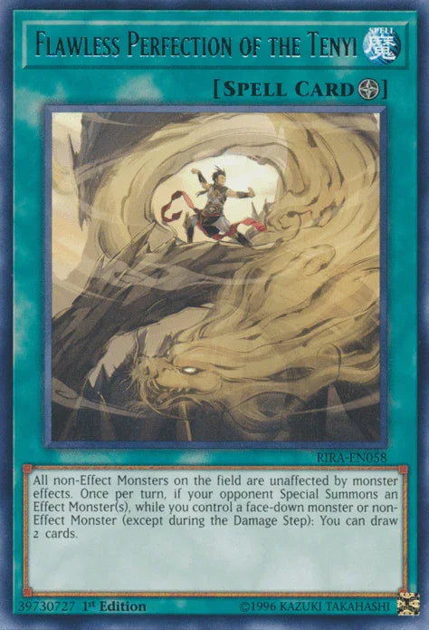 1st Edition, Field Spell, Rare, Rising Rampage, Spell, Unlimited Flawless Perfection of the Tenyi [RIRA-EN058] Rare - Trading Card World