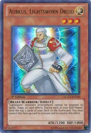 1st Edition, Beast-Warrior, Effect Monster, Legendary Collection 2, Light, Ultra Rare, Unlimited Aurkus, Lightsworn Druid [LCGX-EN250] Ultra Rare - Trading Card World