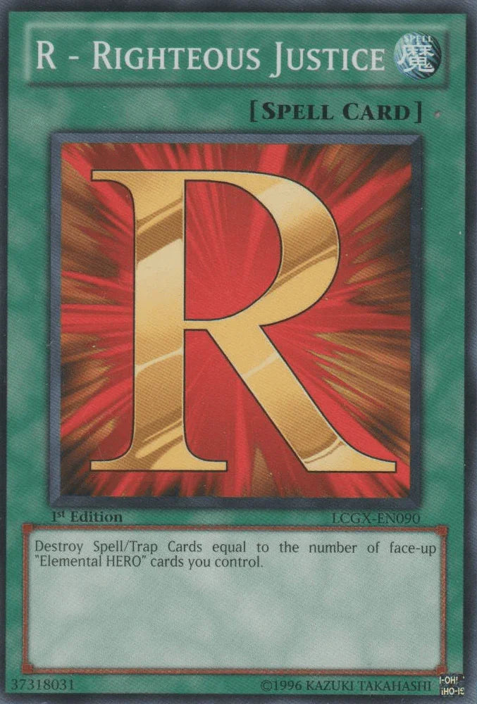 1st Edition, Common, Legendary Collection 2, Normal Spell, Spell, Unlimited R - Righteous Justice [LCGX-EN090] Common - Trading Card World